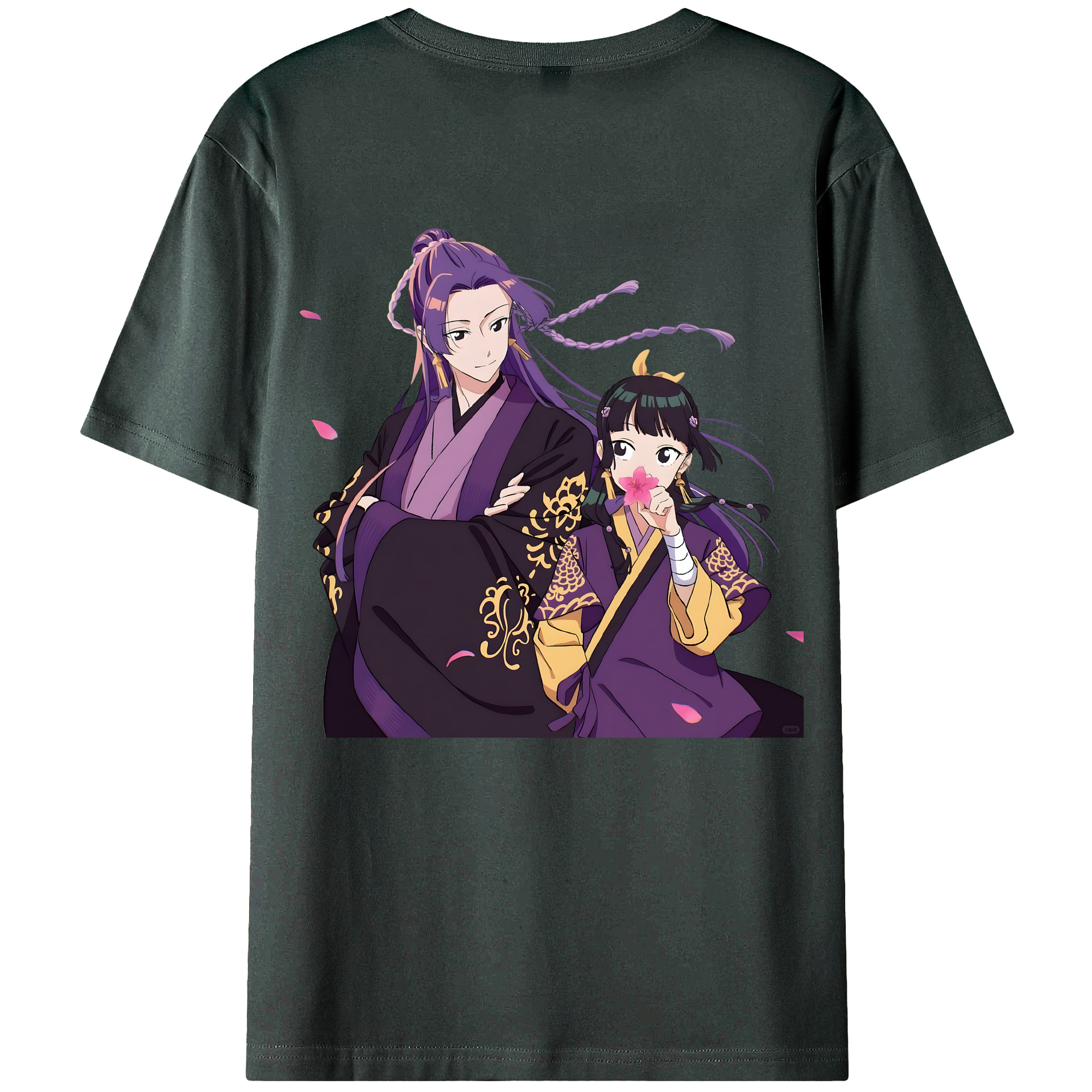 （画像用） 薬屋のひとりごと The Apothecary Diaries 綿100％ メンズ半袖Tシャツ（バックプリント） 通気性